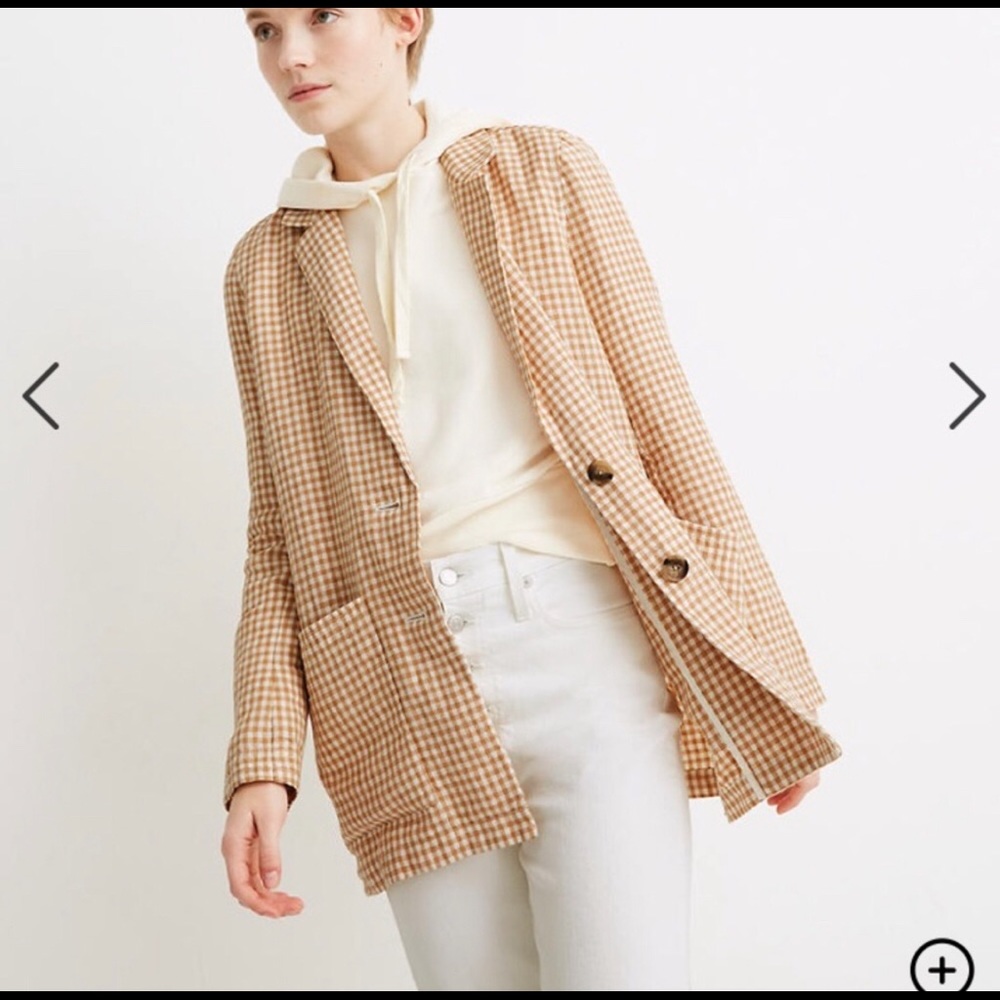 Sale closes 9/18: Madewell Gingham Blazer XXS